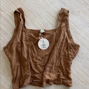 Elegant Brown Camisole Top